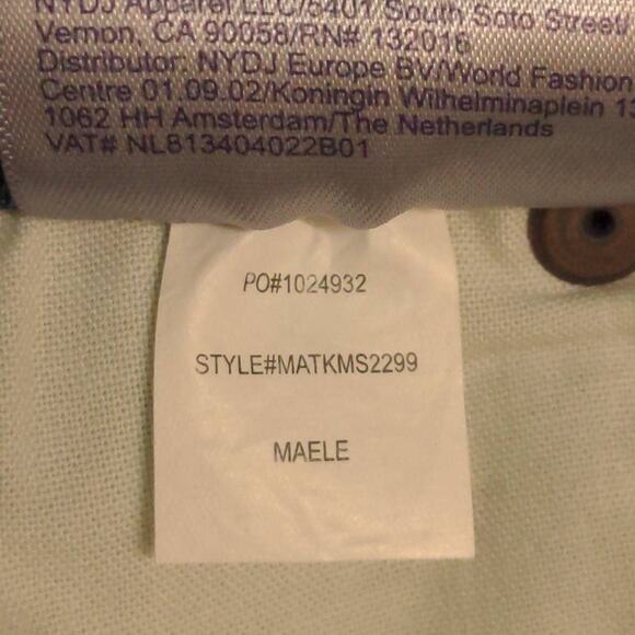 NYDJ Marilyn Straight Leg Jeans Blue Stretch Medium Wash Mid Rise Denim 6 New - Picture 12 of 16